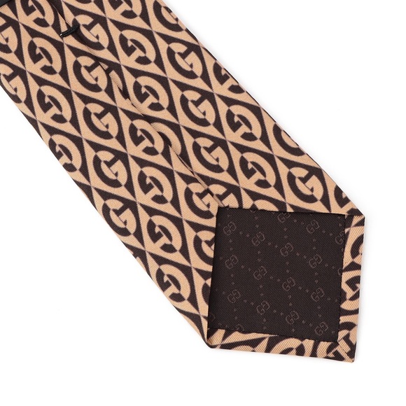 GUCCI MENS MULTICOLOR G PRINT TIE - Picture 3 of 8